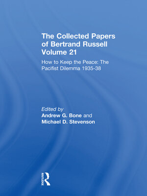 cover image of The Collected Papers of Bertrand Russell Volume 21